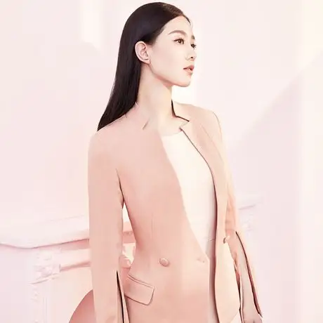 lavish alice刘诗诗同款正品喇叭袖西服修身西装外套女秋冬小西装