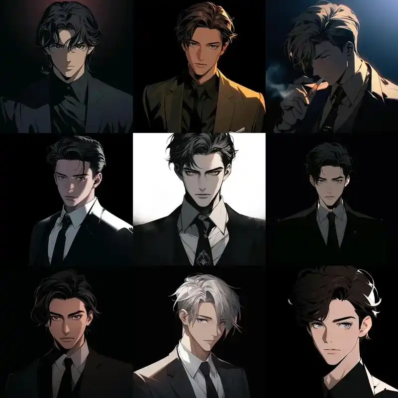 西装暴徒9815男头.#动漫男头 #纯情男高漫画脸 #优质头像 - 抖音