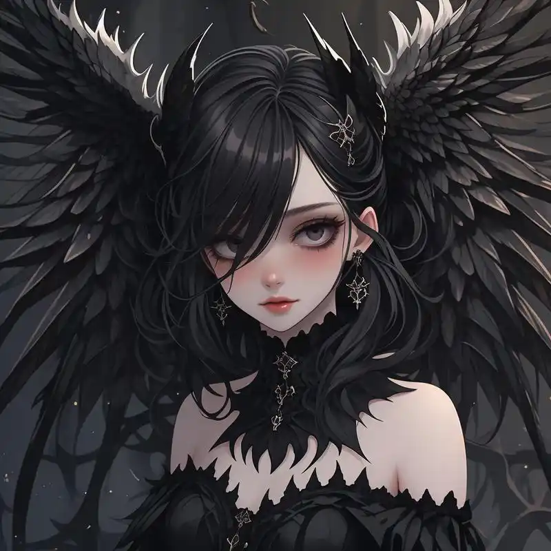 94恶魔黑暗系女生头像92