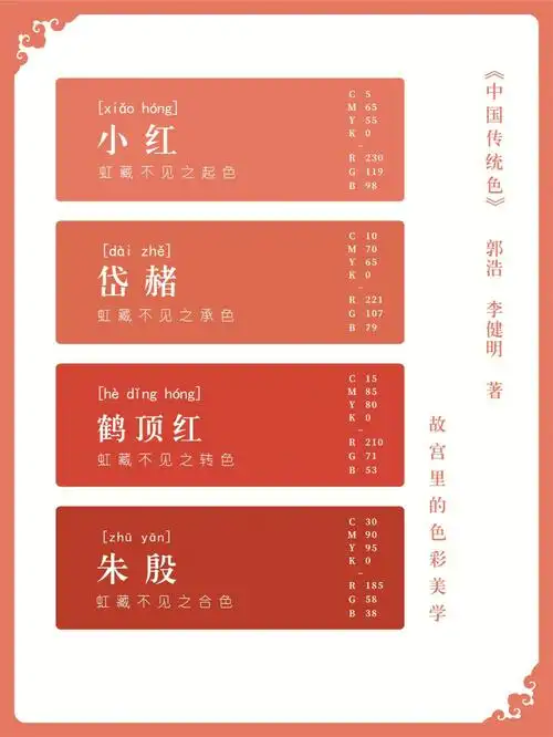 中国传统色红色系