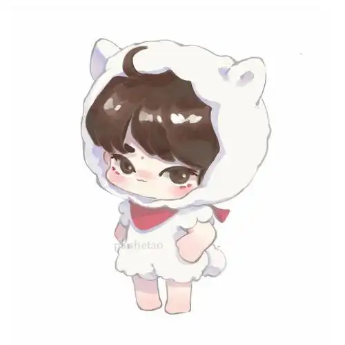 饭绘版易烊千玺送祝福来啦～ 可爱小千身穿各种玩偶服,有小羊小千