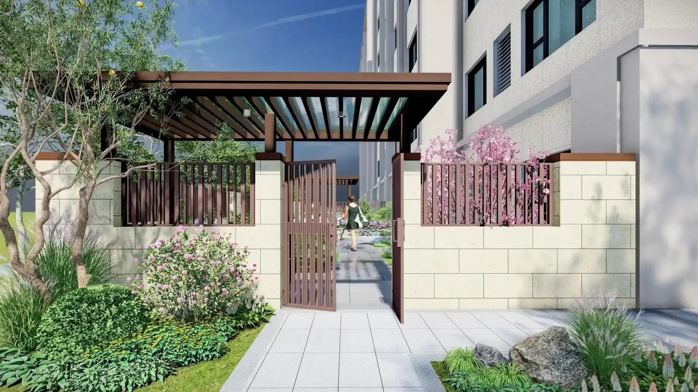 理想中的小院.#别墅庭院花园效果图 #最美庭院 #家的样子  - 抖音