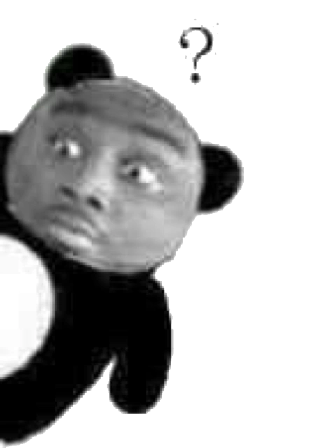 熊猫疑问表情包 - 表情图