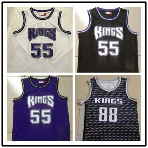 外贸批发球衣 国王队55#威廉姆斯篮球服 88# 刺绣篮球服一件代发-阿里