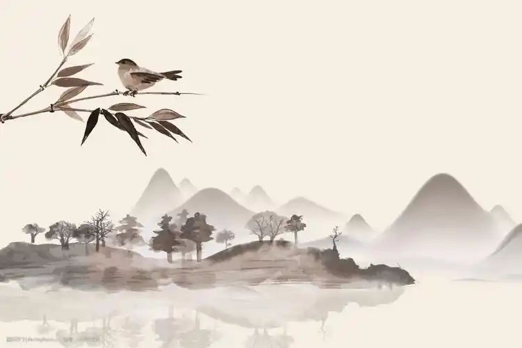 优雅古典古风中国风水墨背景图片-图行天下图库