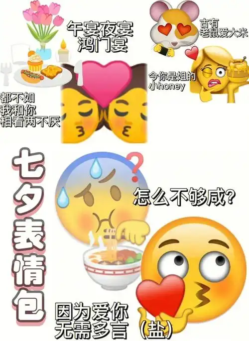 七夕土味表情包快分享给你心爱的ta