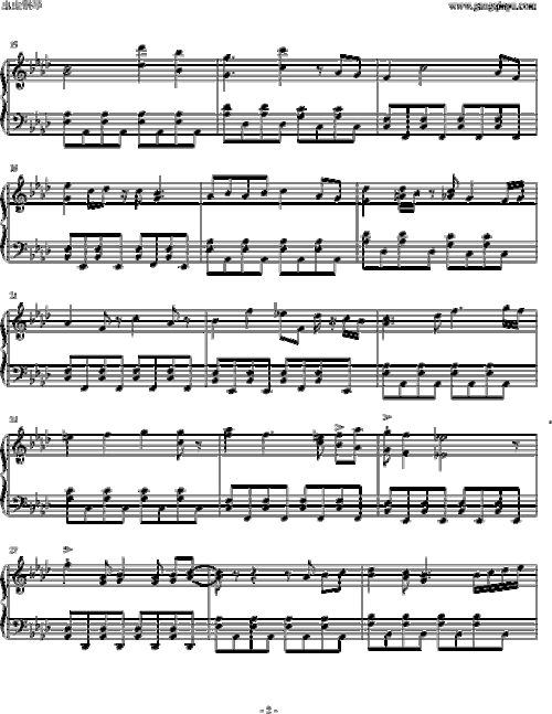 柯南主题曲 名侦探柯南 钢琴谱 五线谱