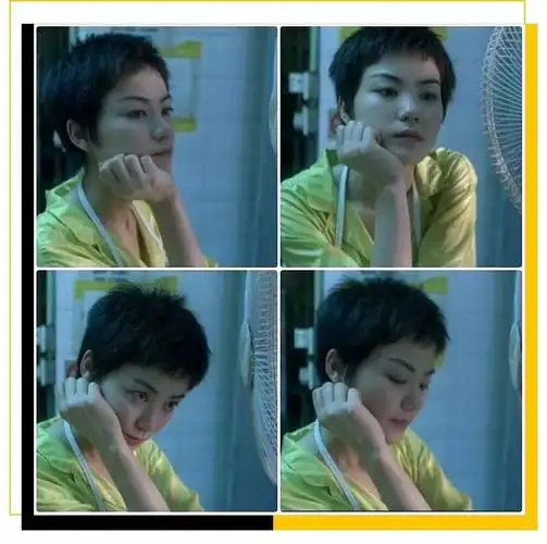 重庆森林的王菲,符合我对女孩子的最高审美——   头发那么短,却还