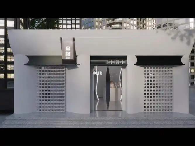 美发店新颖十足的门头设计