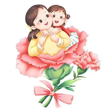 母女卡通图片
