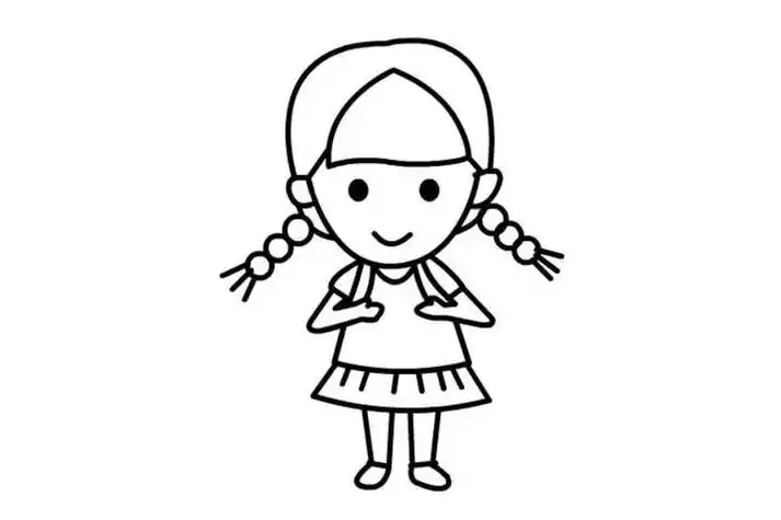 幼儿园孩子的简笔画儿童人物简笔画儿童简笔画人物简笔画卡通小孩的