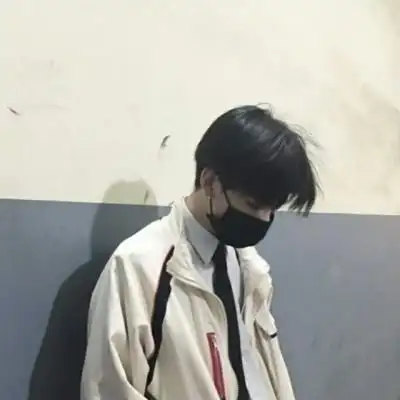 男生头像#小清新#帅气#韩范#戴口罩#连帽衫