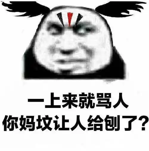 上来就骂人,你妈坟让人给刨了?表情