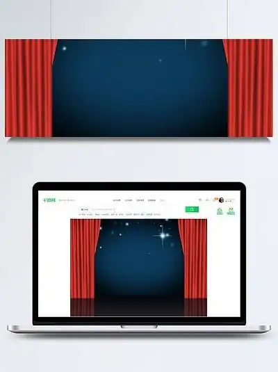 红色幕 i>布 /i> i>舞 /i> i>台 /i> i>演 /i> i>出 /i>背景