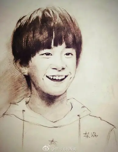 网友画的千千,很棒啊(易烊千玺)