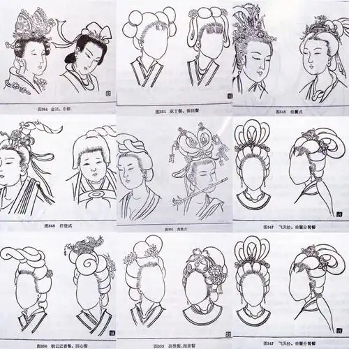 古装女子发型古代女子发型古风人物发型参考