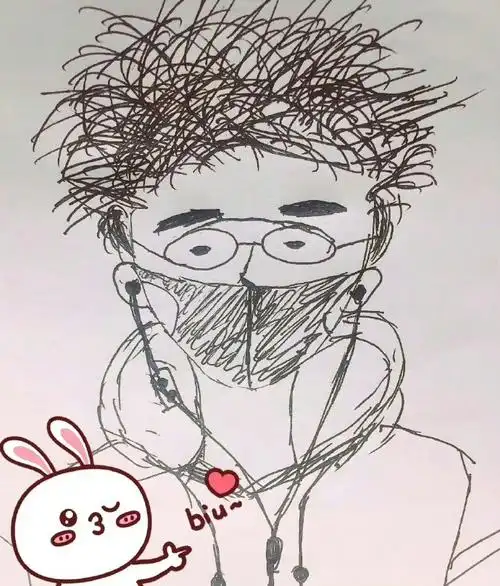 刘宇宁的简笔画好抽象