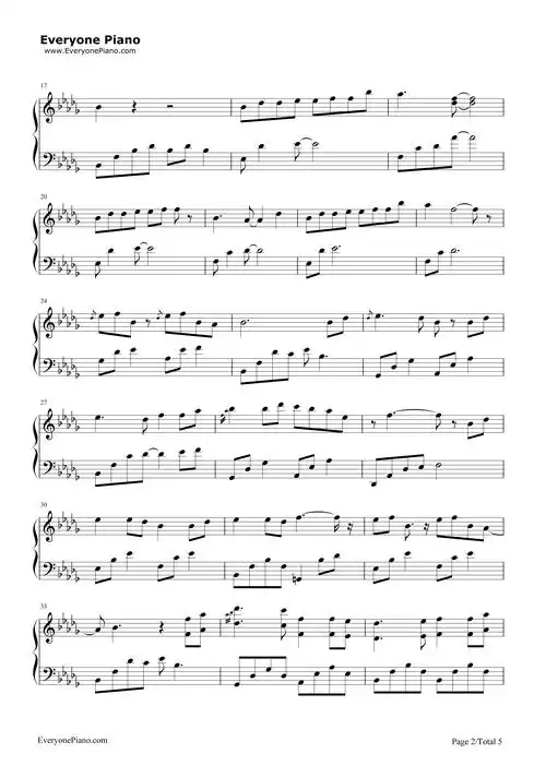 《大鱼》完美演奏版-《大鱼海棠》印象曲五线谱预览2