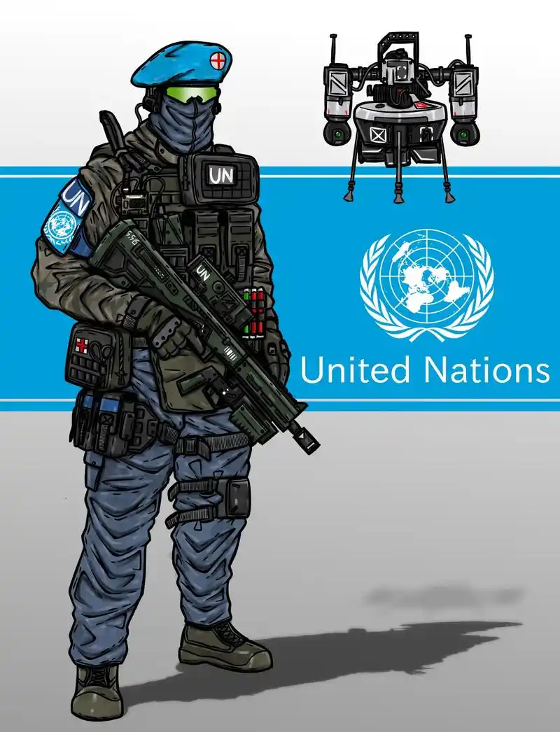 维和部队.#联合国 #世界和平 #军迷发烧友 #绘画 #画画 - 抖音