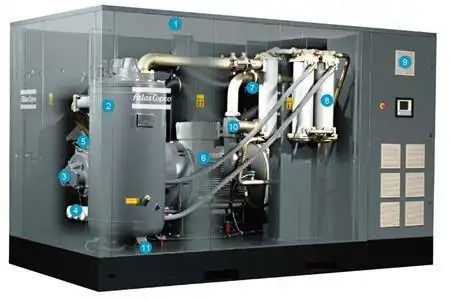 爱玖库二手螺杆空压机排气温度过高的五大原因