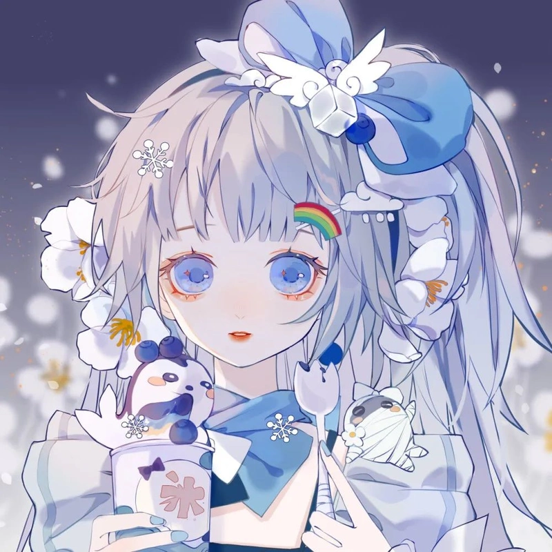 绝美蓝紫色头像|我爱这世间,但世间不如你