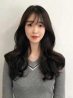 韩范卷发发型女中长发仙气十足