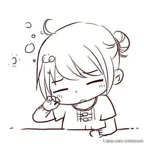 犯困简笔画可爱