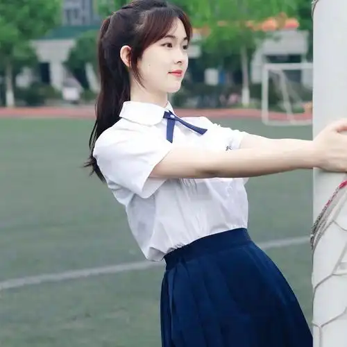 台湾校服套装附中学生jk制服白衬衫风琴褶高中学院风毕业班服夏sn7589