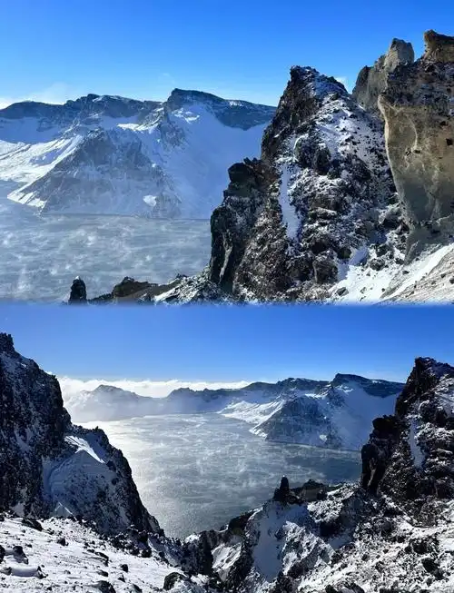 第一次来长白山就看到天池,太幸运了!