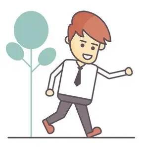 散步卡通人物图片大全