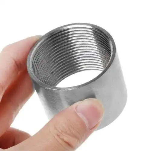 定制304不锈钢内丝直接丝扣水管接头内牙内螺纹焊接直通2分3分4分6分