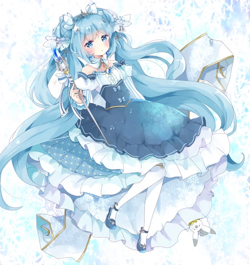 vocaloid初音未来雪未来绘师月夜pid8968本作品id71310586