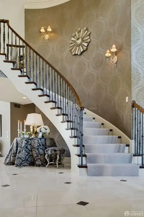 2015最新家庭室内欧式楼梯装修效果图