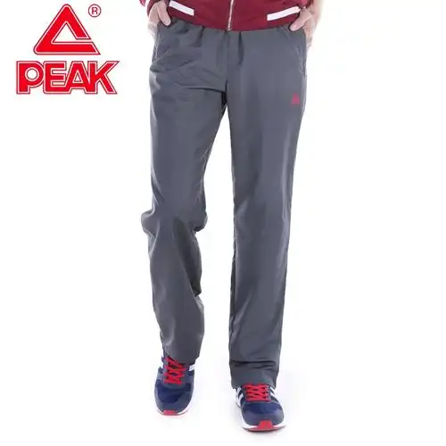 男子跑步系列单裤peak匹克运动裤男夏季透气梭织长裤
