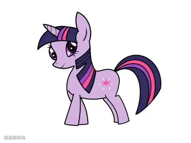 紫悦公主简笔画画法步骤