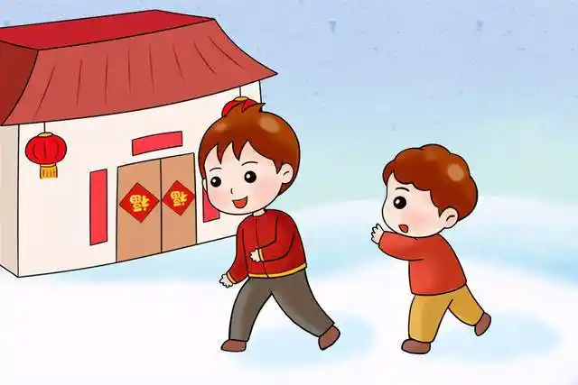 大年初一的时候,前后左右的邻居们开始放鞭炮,大宝还算兴奋,也出去跟