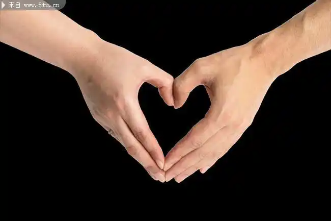 关爱手势图片心形手势psd素材