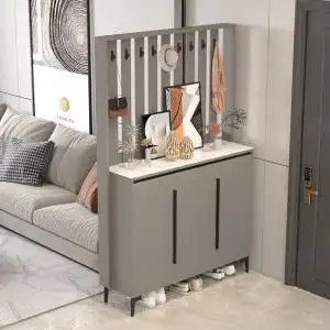 意式屏风柜现代简约正对入户门的隔断玄关柜客厅装饰置物鞋柜一体