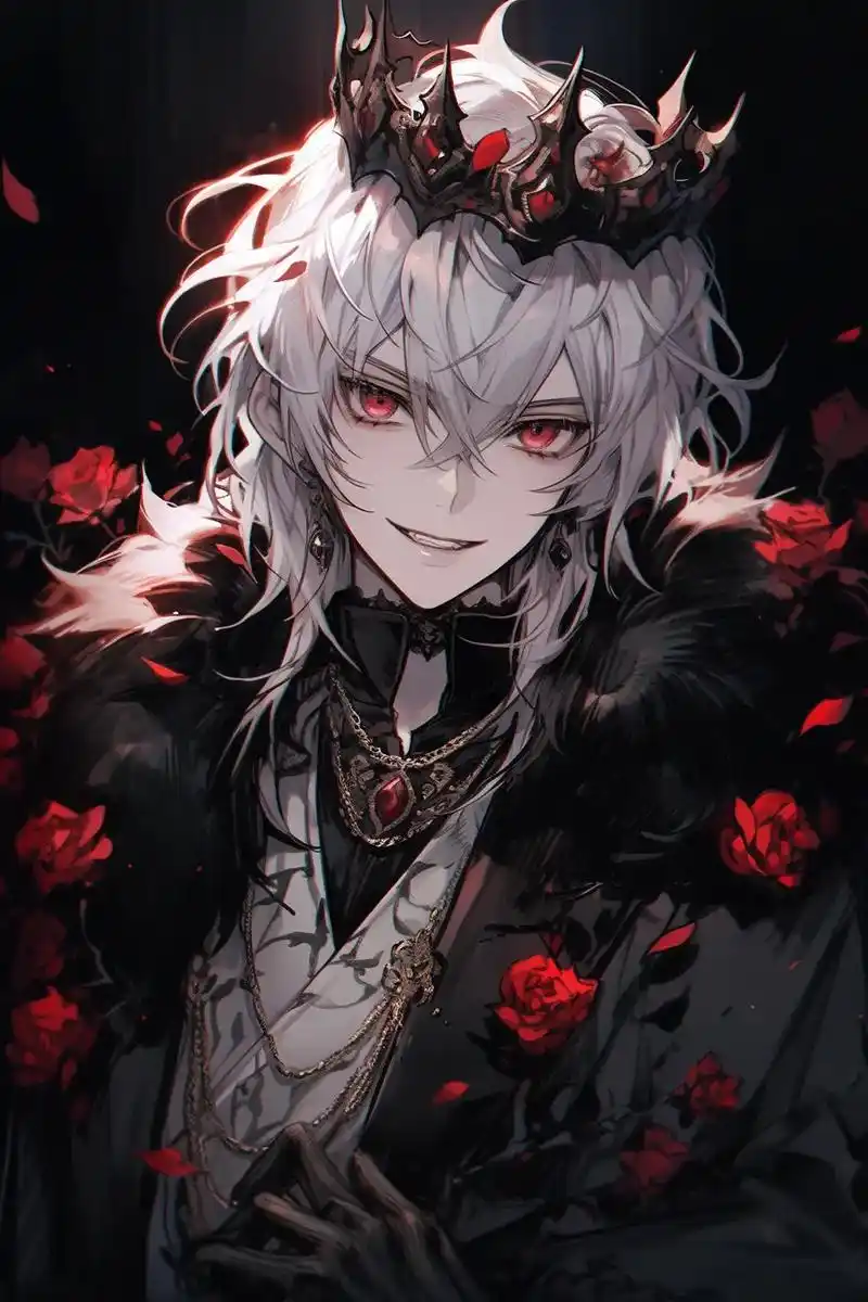 暗夜之王丨吸血鬼与玫瑰.#二次元 #优质头像 #动漫男头 # - 抖音