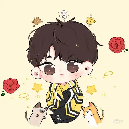 [易烊千玺][分享]171125 易烊千玺生日q版头像 超级可爱无敌甜