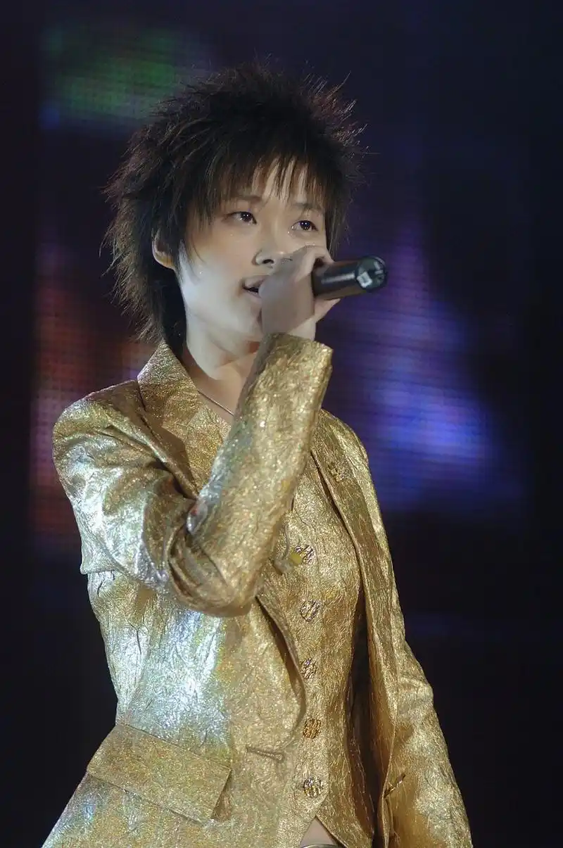 作为第一届《快乐女声》的冠军,以独特的中性打扮和音乐风格征服了