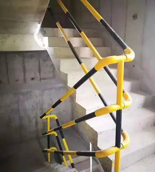 楼层临边安全防坠栏杆 工地楼梯扶手规格 万卓厂家现货供应