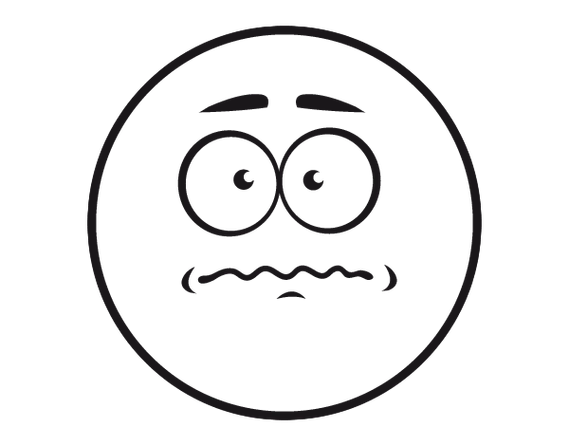 恐惧的眼睛简笔画