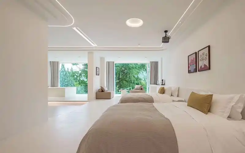 只要房间足够大,放2个床垫就能卖1000多!#民宿酒店设计