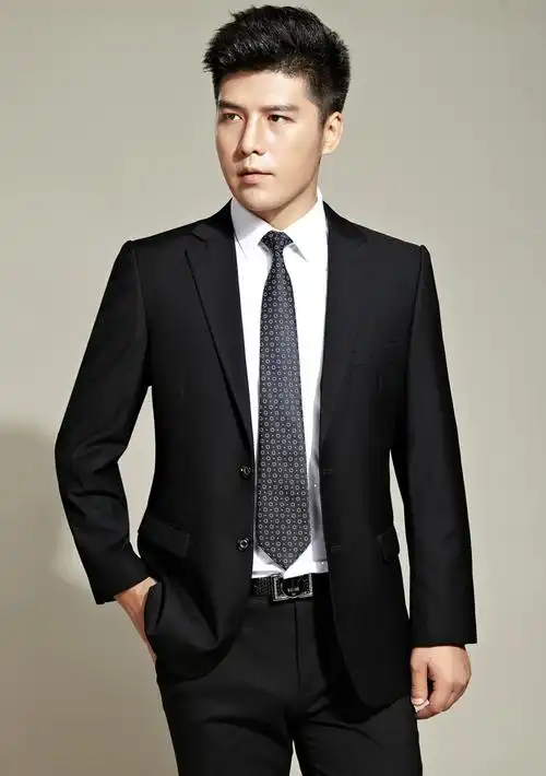 优雅西服套装翻盖毕业男士礼服商务修身职业西装毕业正装批发