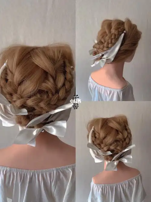 步骤笔记14那些基本的法式轻复古编发7504