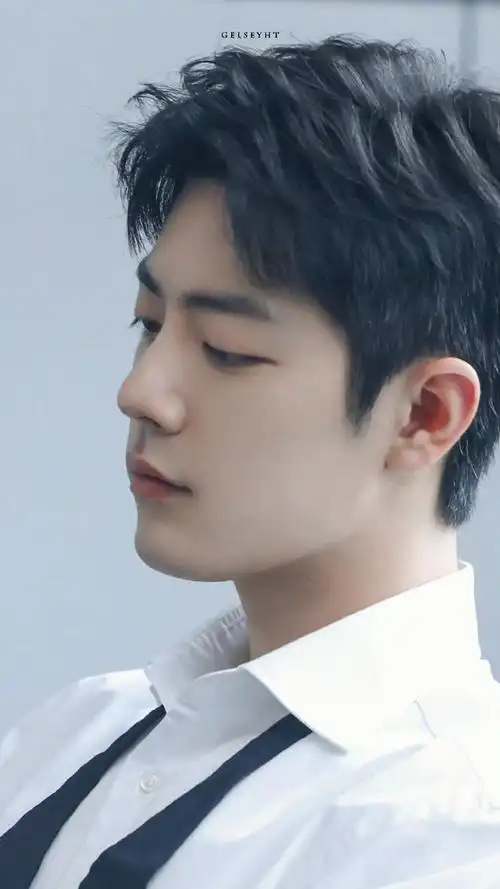 肖战白衬衫花絮照九宫格