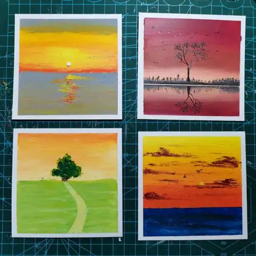 大学生油画棒画小幅