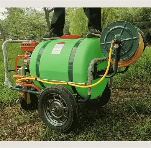 四轮汽油打药机园林农业汽油打药机160升手推式打药机