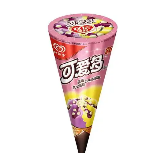 和路雪 冰淇淋 可爱多蓝莓口味雪糕 1*24支 冰淇淋雪糕批发